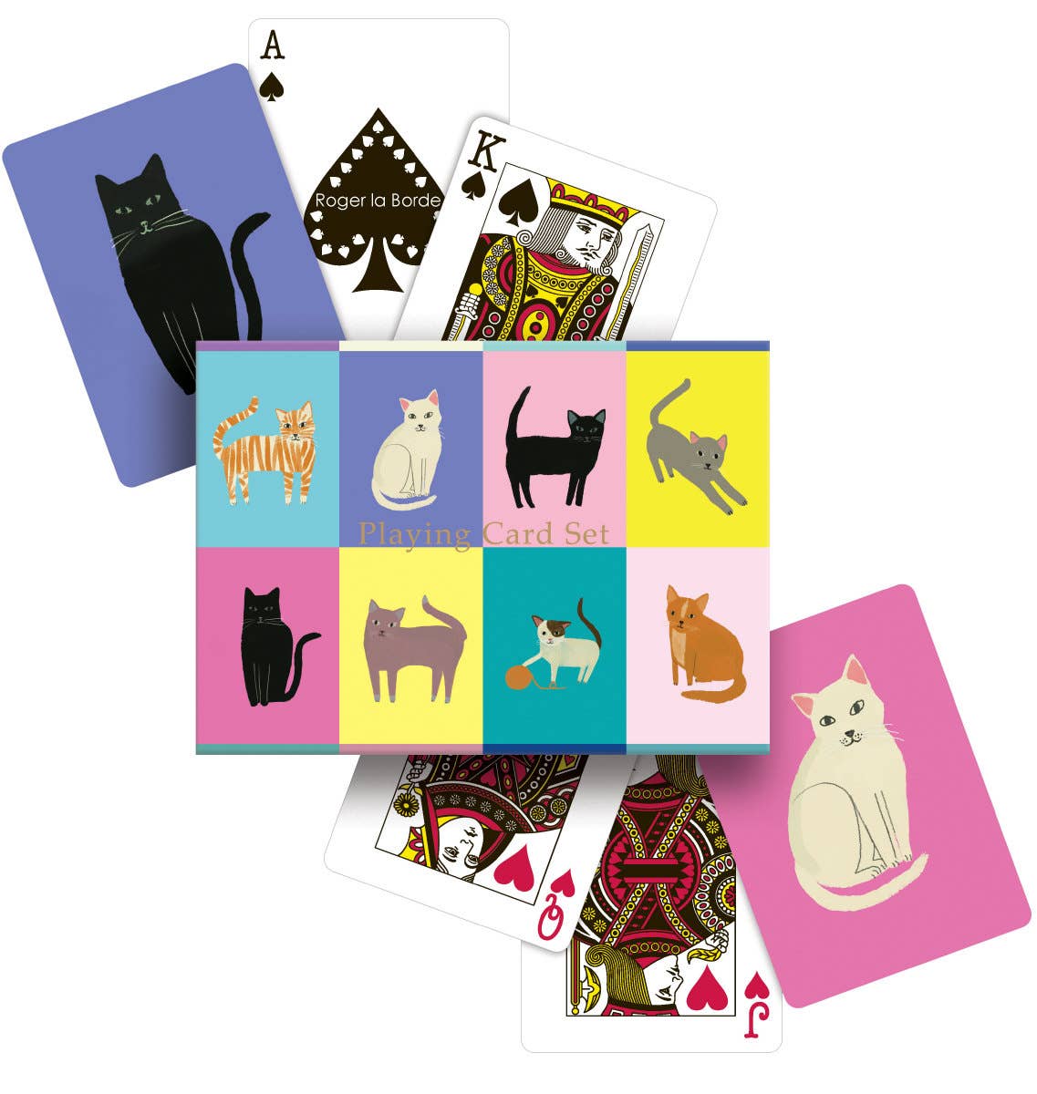 Cat Etiquette Luxury Double Playing Card Set by Roger la Borde