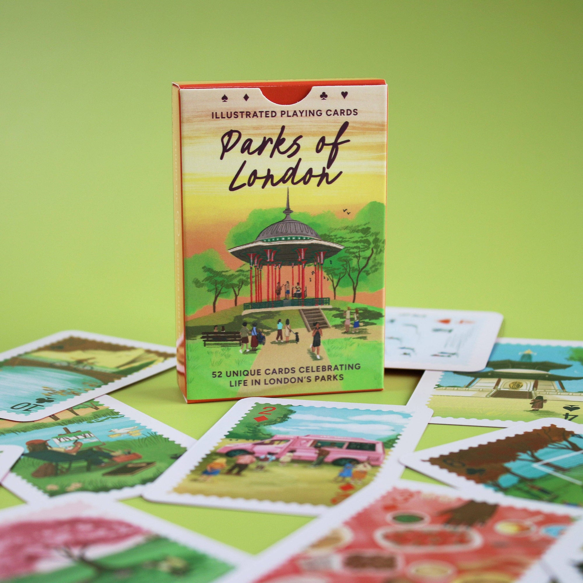 Parks of London Illustrated Playing Cards by Studio Giv