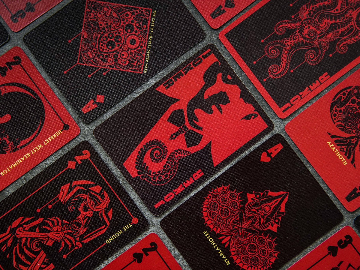 Lovecraft A-K Cthulhu Mythos Playing Cards – Red Edition