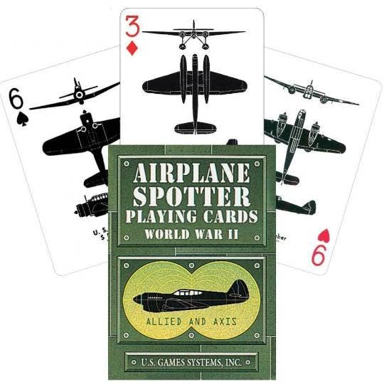 Airplane Spotter Playing Cards – WWII Aircraft Identification Deck