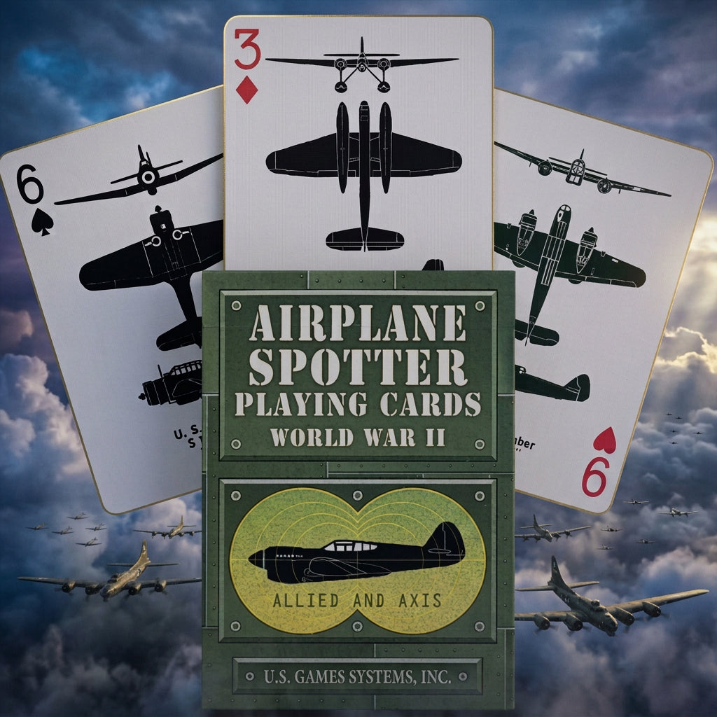 Airplane Spotter Playing Cards – WWII Aircraft Identification Deck