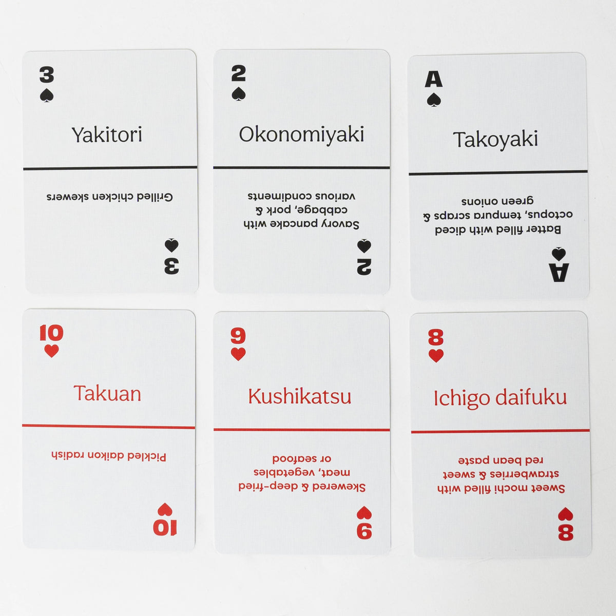 Lingo Japanese Street Food Playing Cards – 52 Japanese Foods