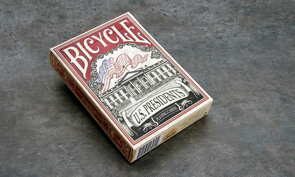 Bicycle US Presidents Playing Cards (Republican Red)