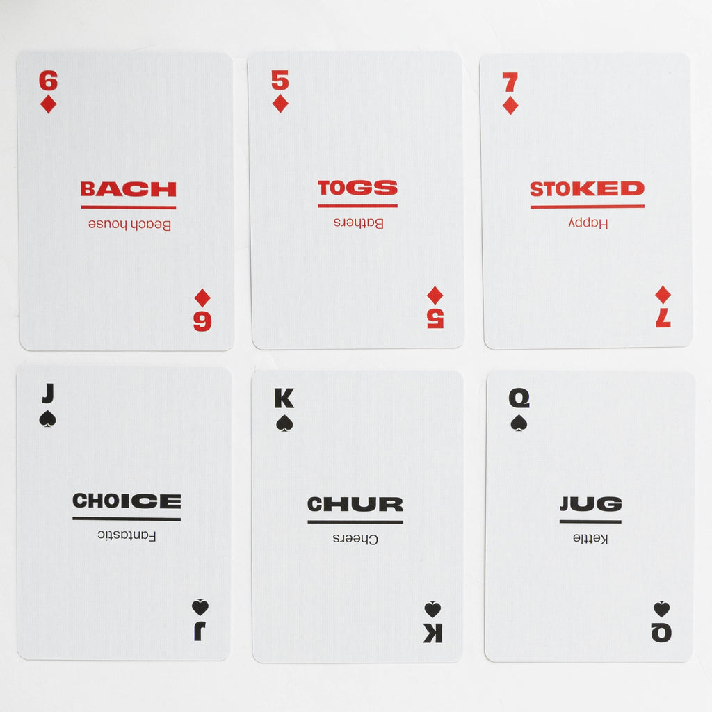 Kiwi Slang Travel Playing Cards