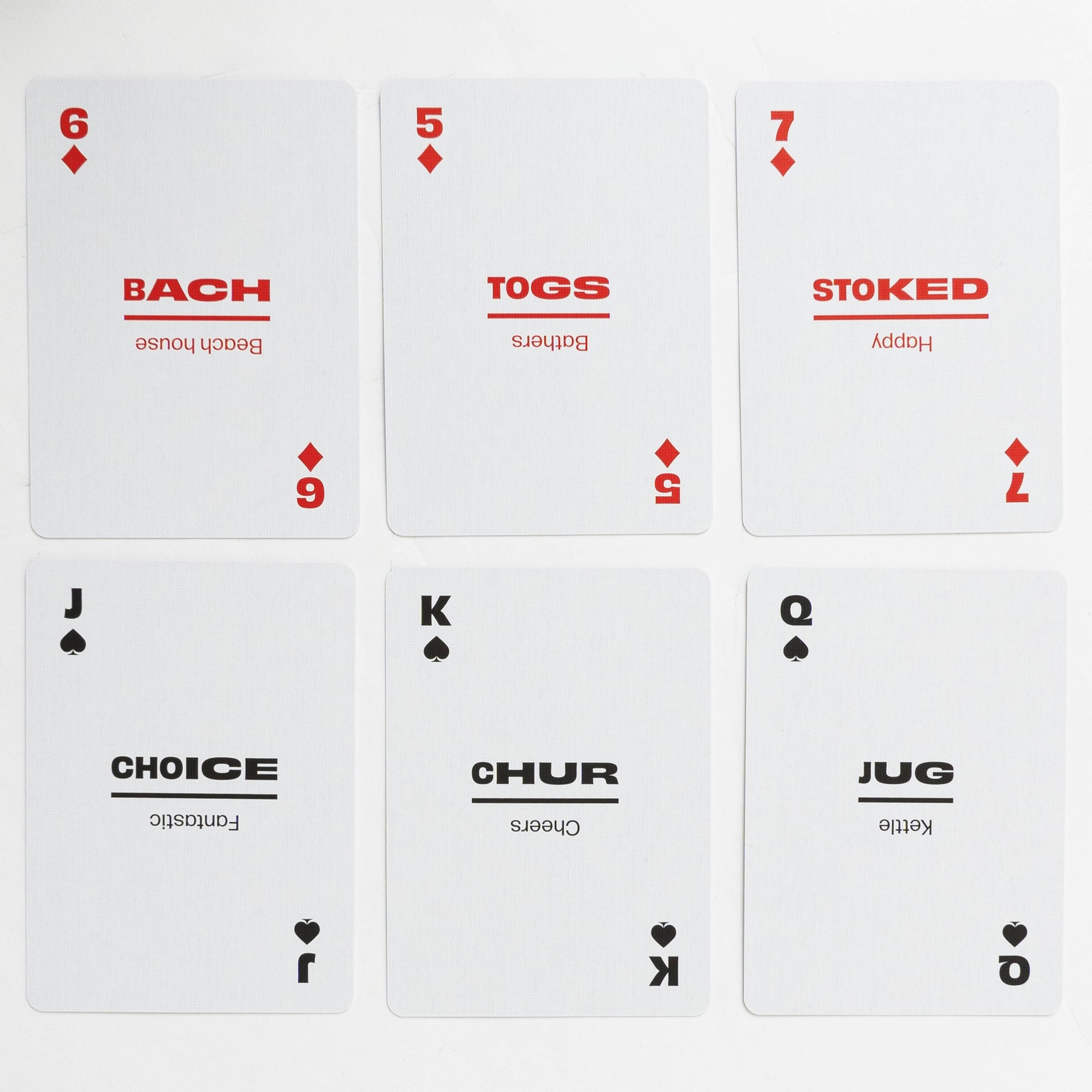 Kiwi Slang Travel Playing Cards