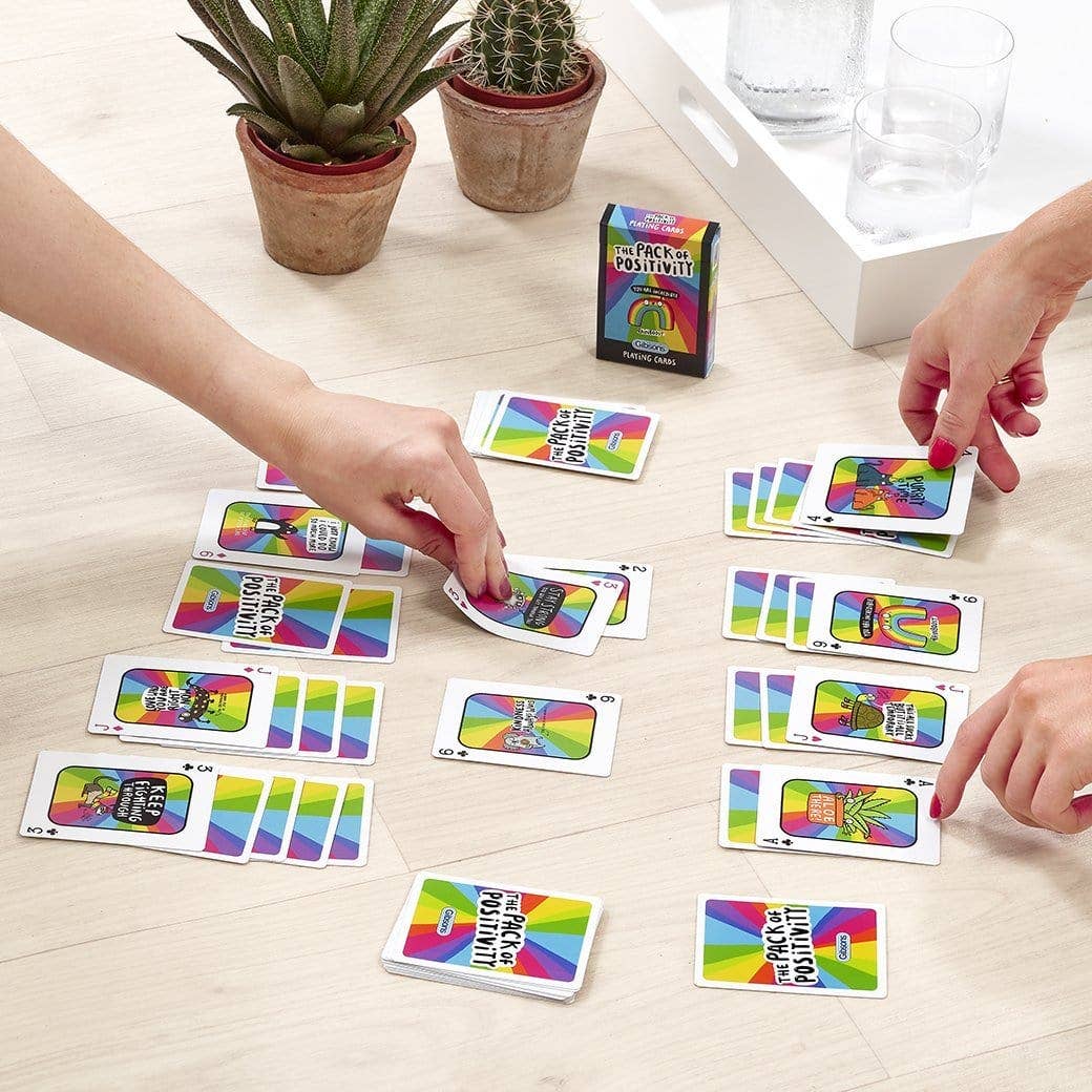 Gibsons Pack of Positivity Playing Cards by Katie Abey