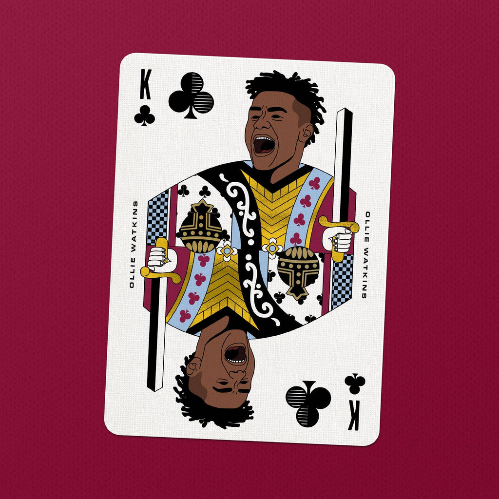 Aston Villa Playing Cards – Football Legends Gold Foil Deck by Boot & Ball