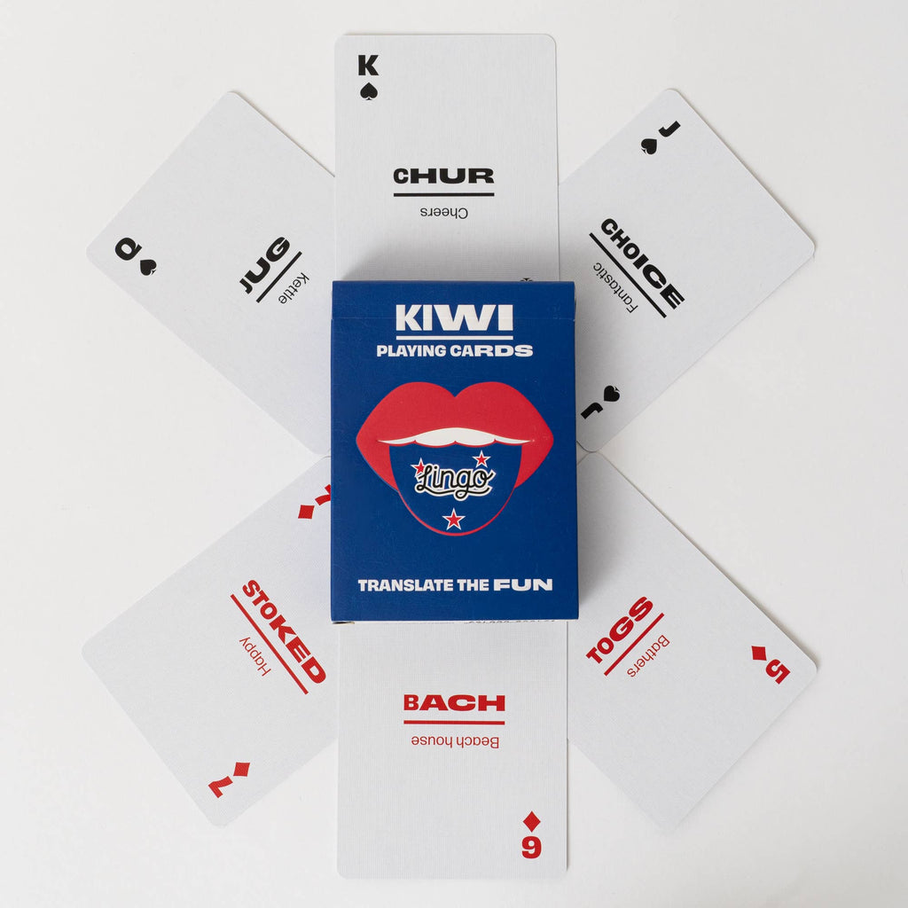 Kiwi Slang Travel Playing Cards