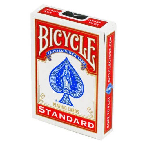 Bicycle Rider Standard Four Decks Black And Red