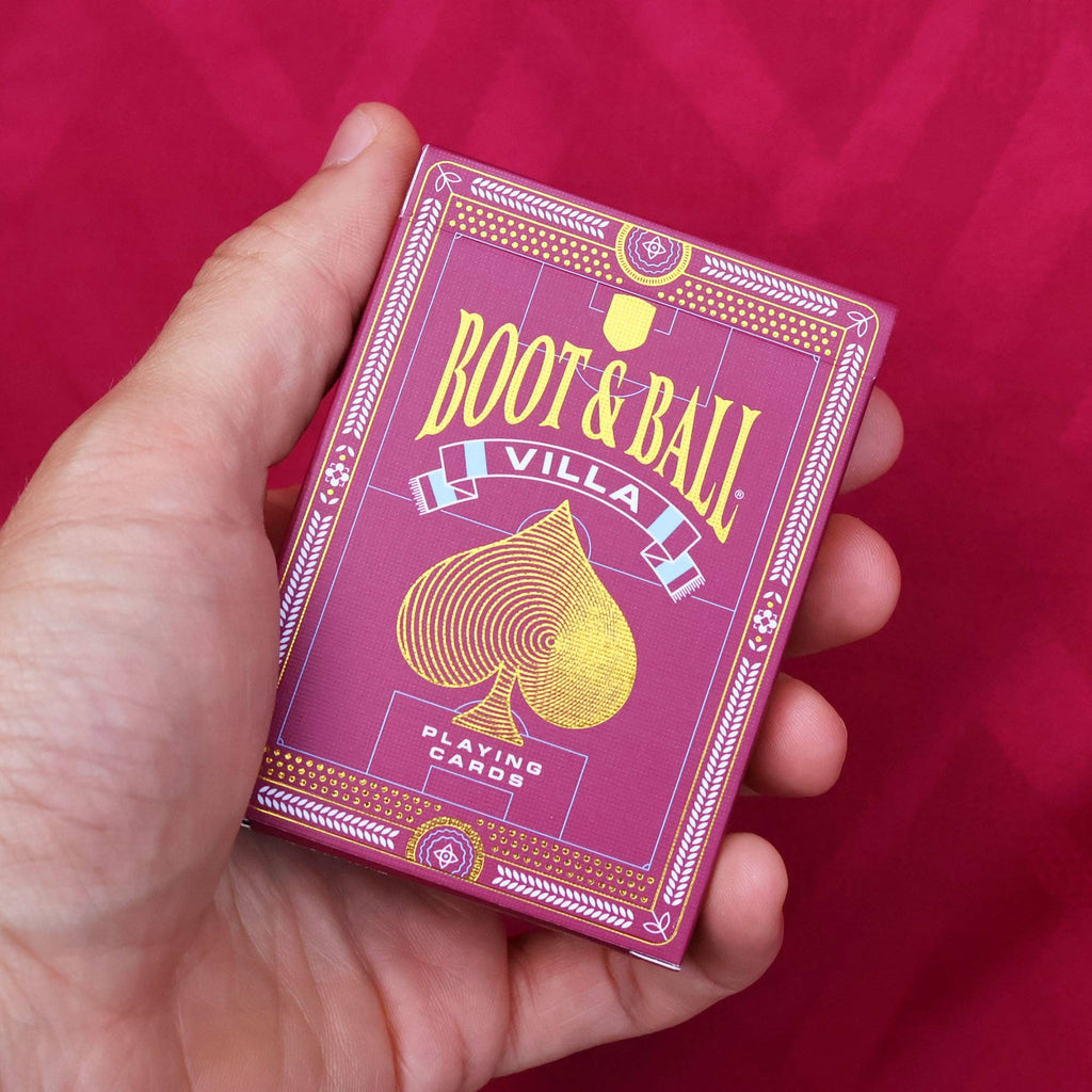 Aston Villa Playing Cards – Football Legends Gold Foil Deck by Boot & Ball