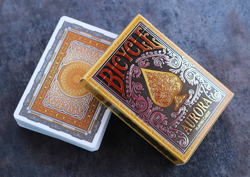 Bicycle Aurora Playing Cards – Gold & Silver Foil Edition