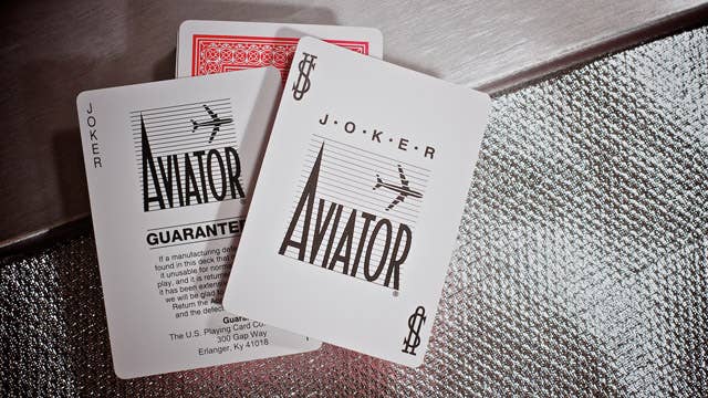 Aviator Pinochle Standard Poker Cards (Red)