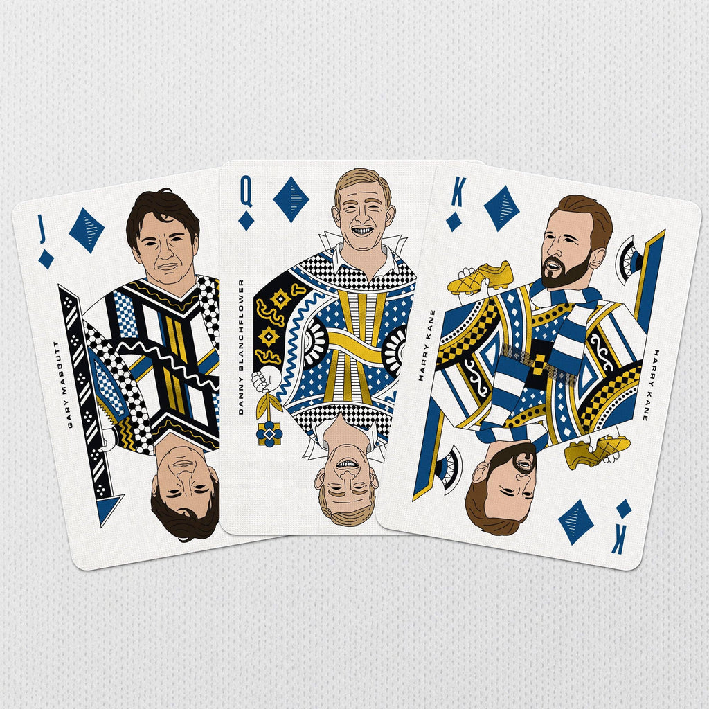 North London Whites Playing Cards – Tottenham Legends Gold Foil by Boot and Ball