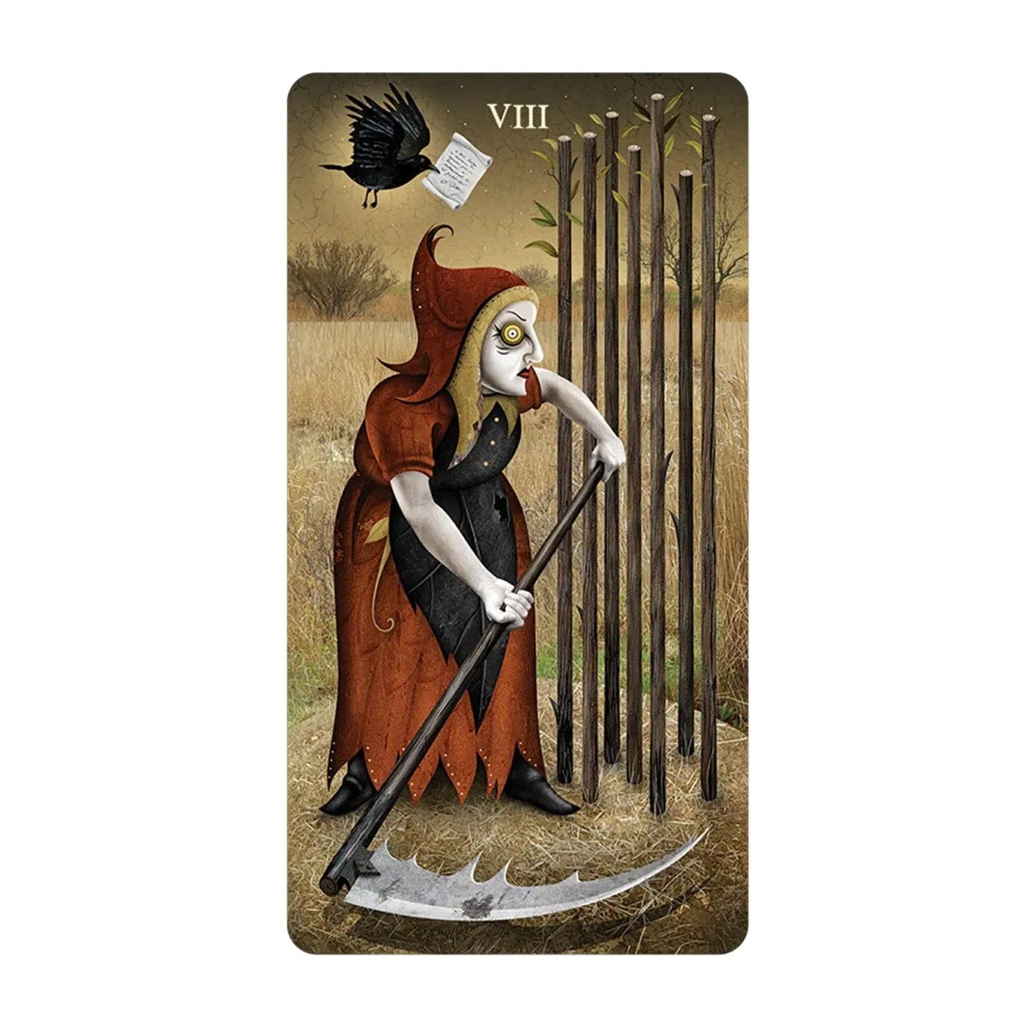 Deviant Moon Tarot Borderless Miniature Edition - (Mini Tarot Cards)