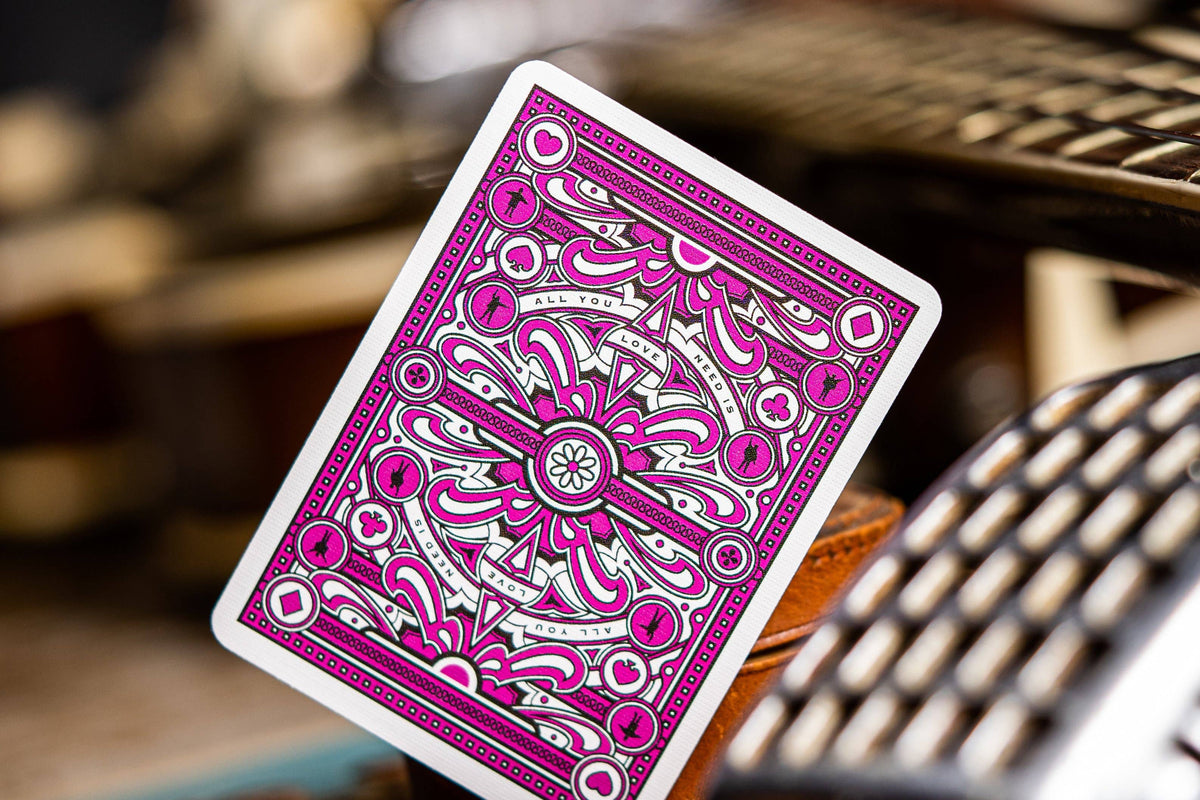 Theory11 The Beatles Playing Cards – Pink Edition