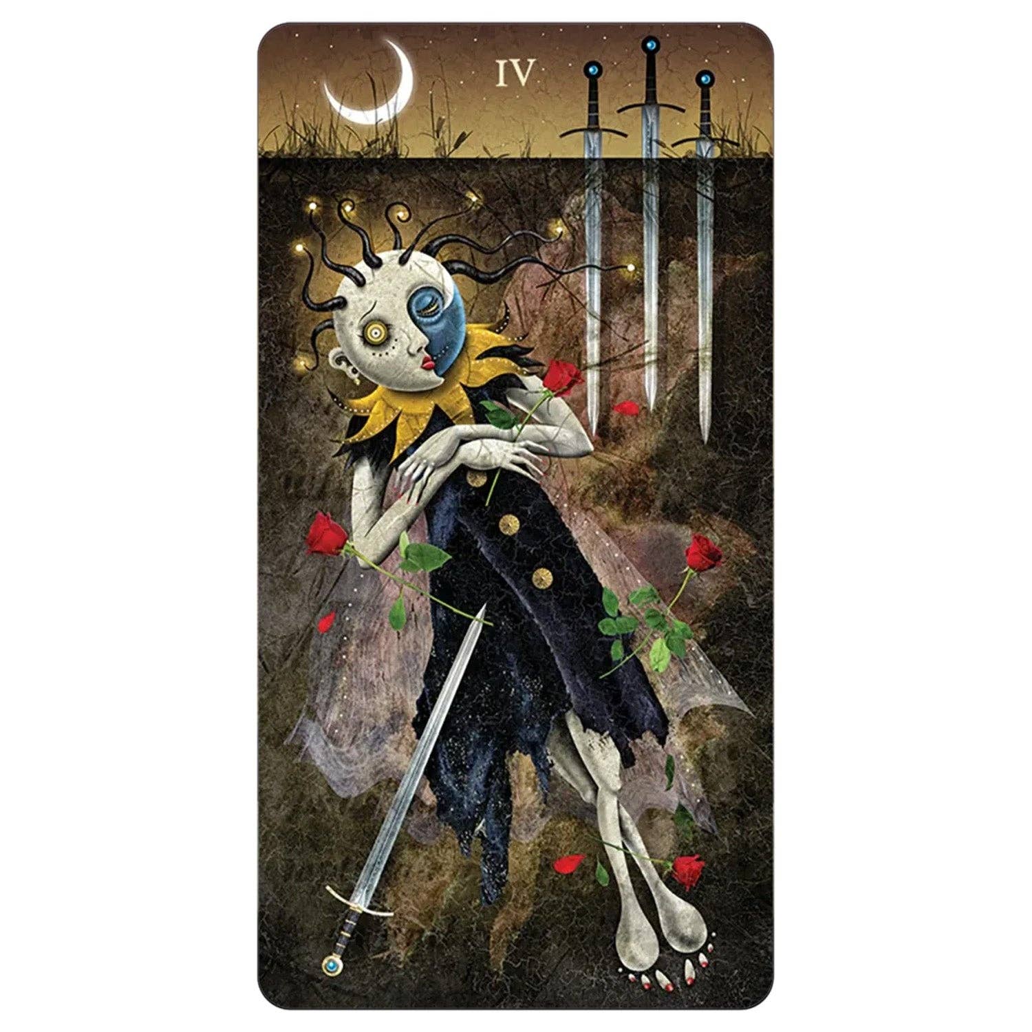 Deviant Moon Tarot Borderless Miniature Edition - (Mini Tarot Cards)