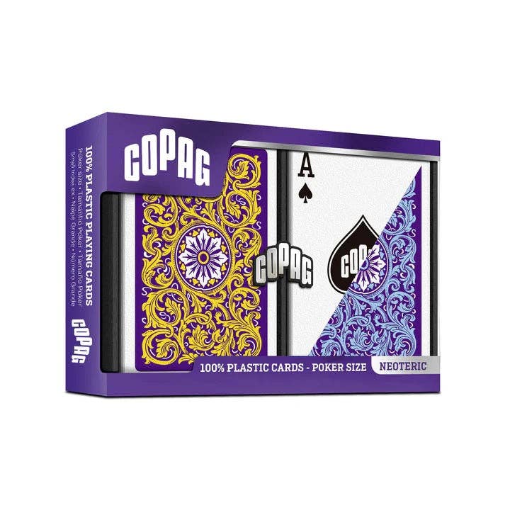 Copag Neoteric Poker Regular Index Double Deck (Violet/Blue/Yellow)