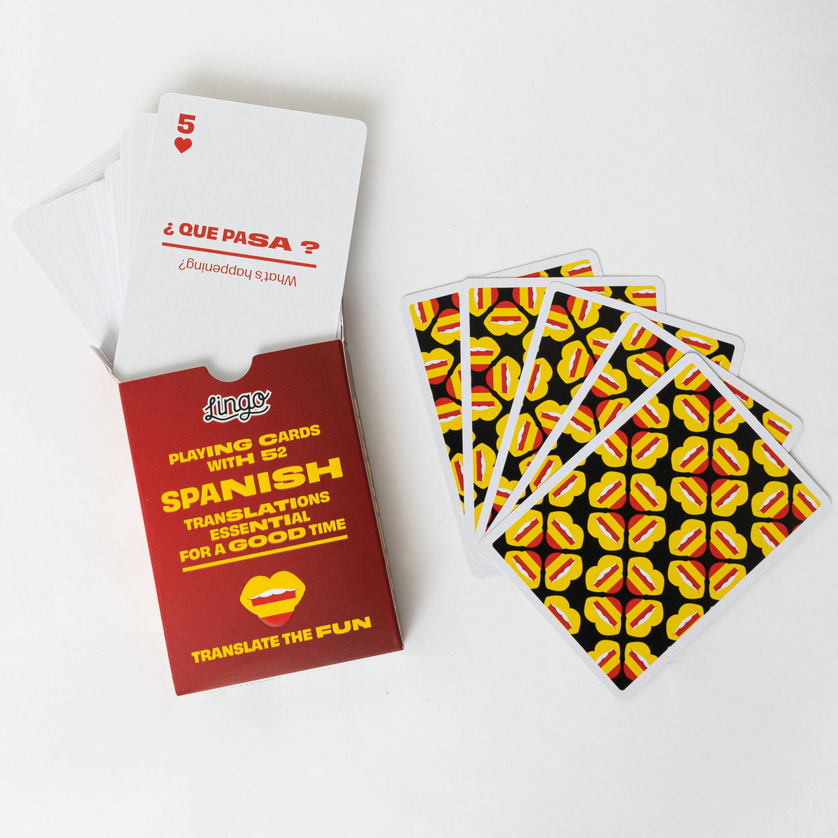 Lingo Spanish Travel Playing Cards in Wayfarer Tin Case Learn Spanish