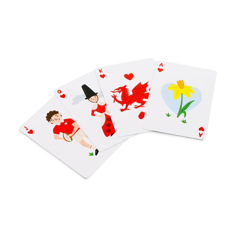 Welsh Dragon Wales (Cymru) Standard Playing Cards – Puckator