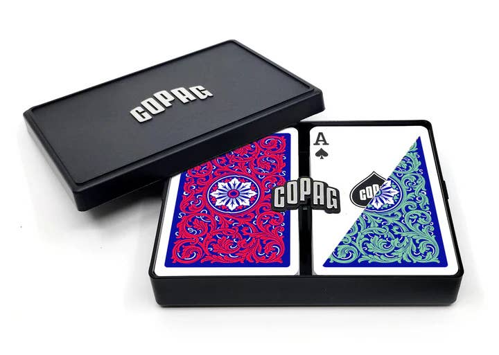 COPAG Neoteric Bridge Playing Cards – Regular Index Green & Red Double Deck