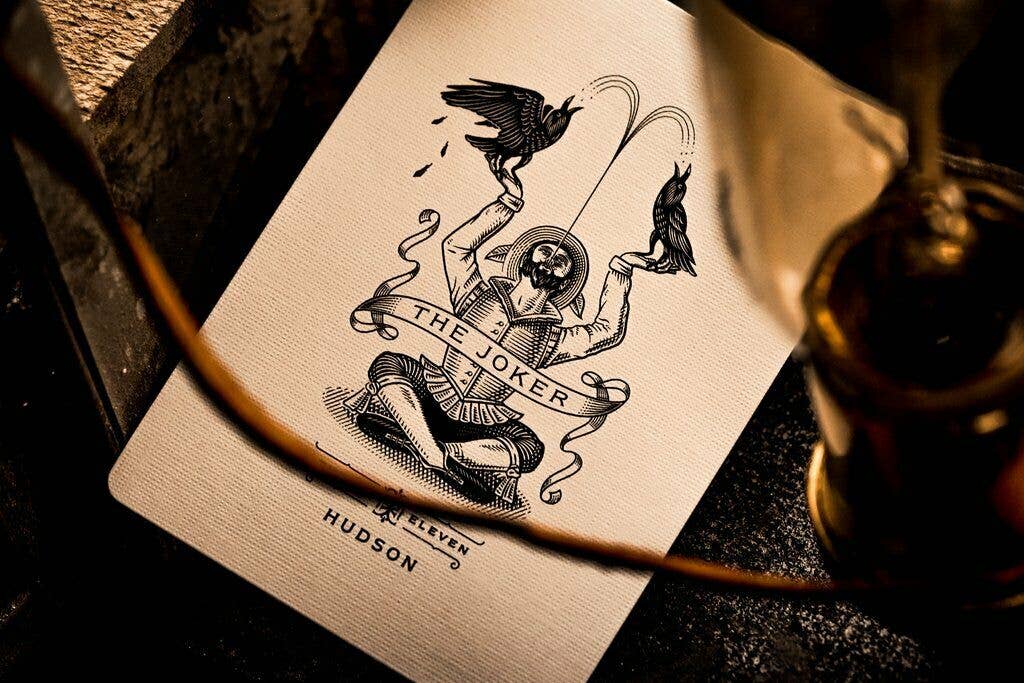 Theory11 Hudson Black Playing Cards