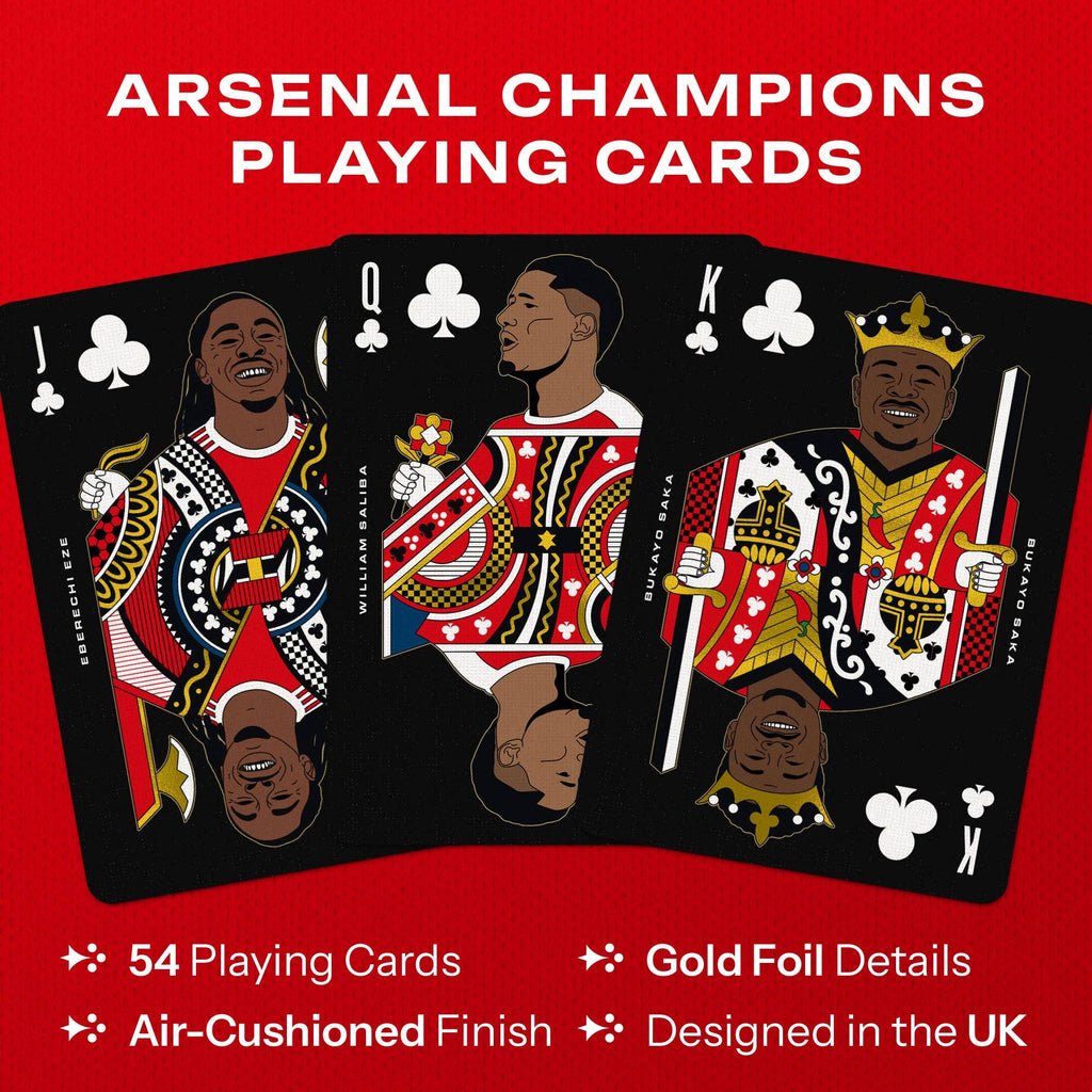 AFC Champions Playing Cards Arsenal 25/26 Limited Edition Boot & Ball