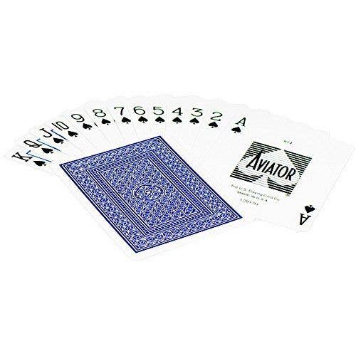Aviator Standard Index Poker Playing Cards – Blue