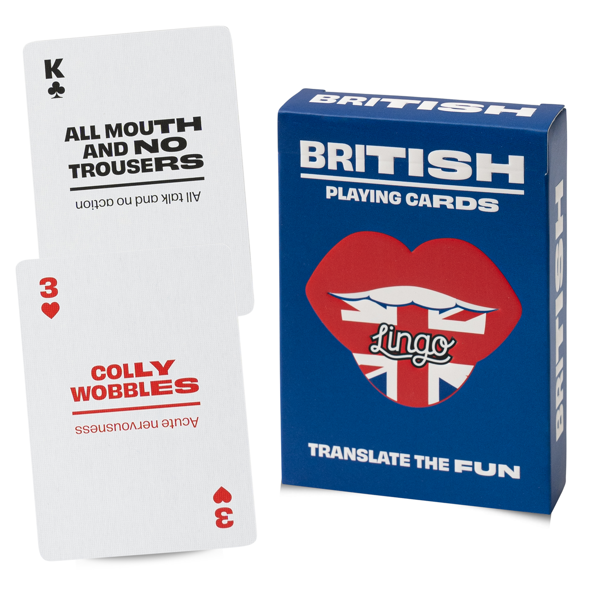 Lingo British Slang Playing Cards – Travel Language Deck