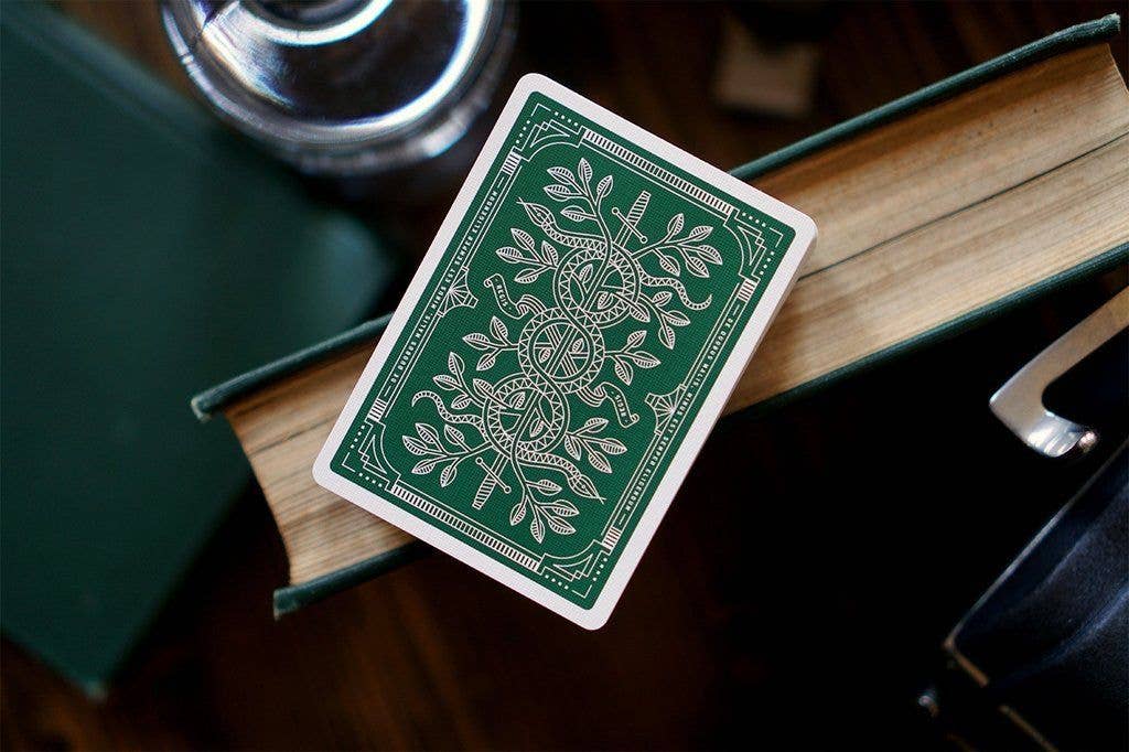 Theory11 Green Monarchs Playing Cards