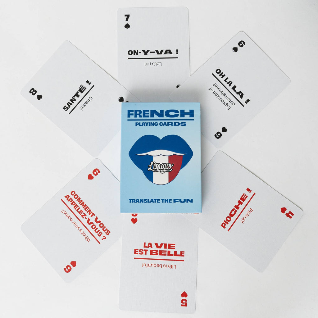 Lingo French Travel Playing Cards