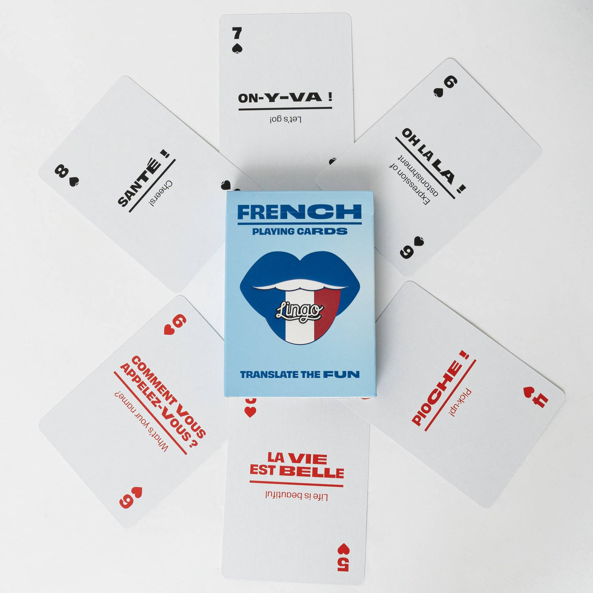 Lingo French Travel Playing Cards