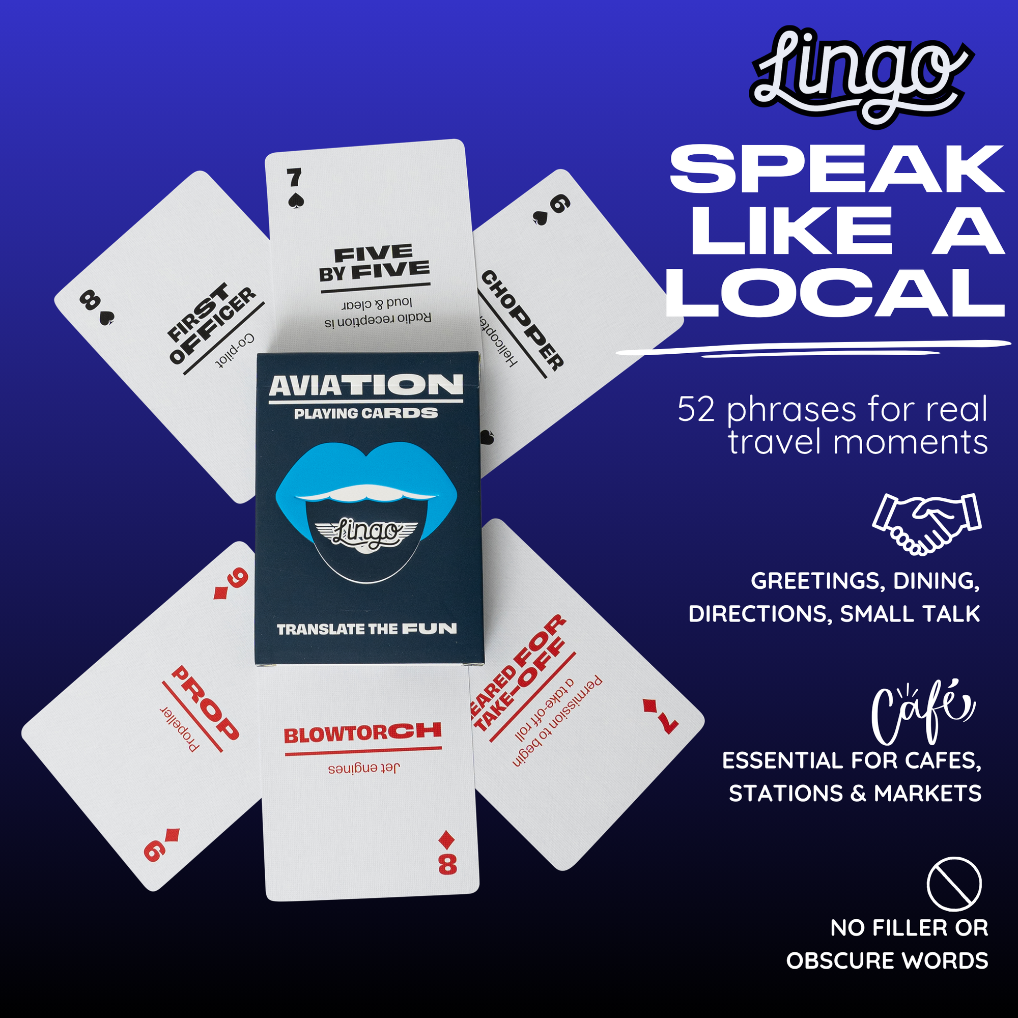 Aviation Lingo Playing Cards
