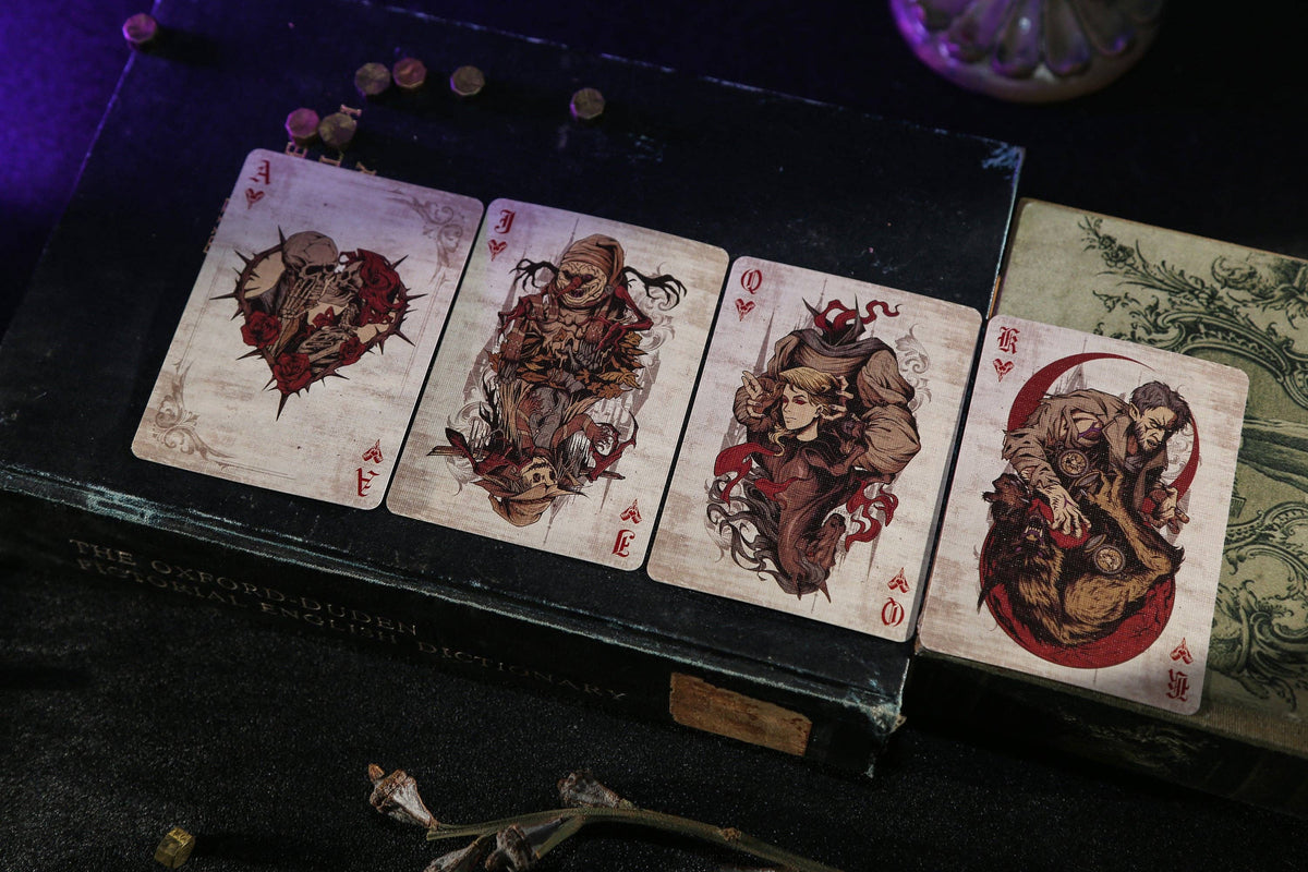Haunted Castle Playing Cards - Silver Key Society