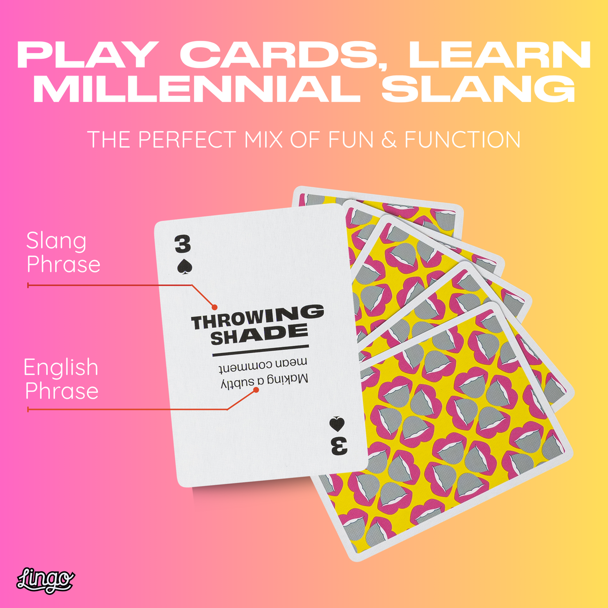 Lingo Millennial Slang Playing Cards – 52 Millennial Phrases
