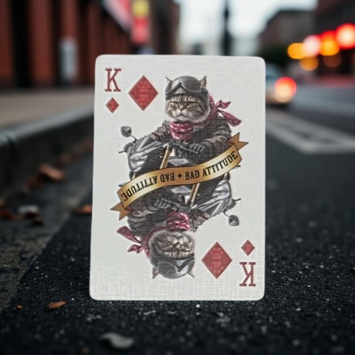 Biker Cats Playing Cards by CPC
