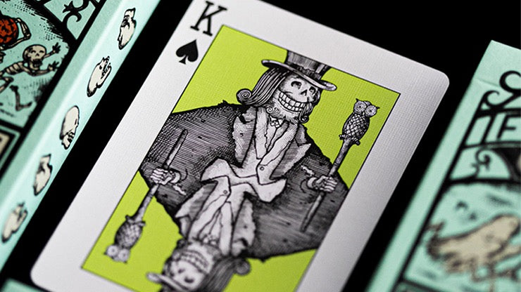 Fulton’s October V4 UV Glow Green Playing Cards