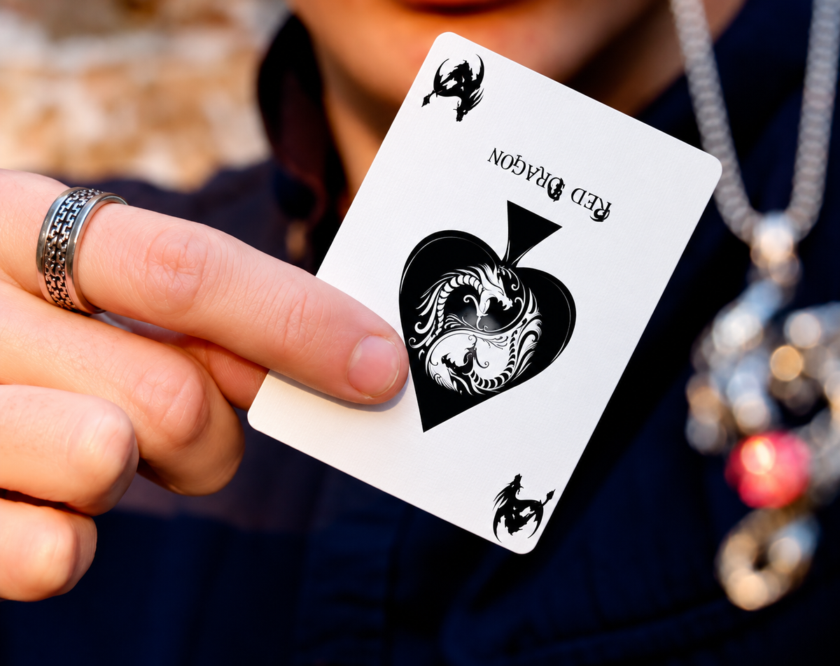 Red Dragon Playing Cards by Di Fatta – USPCC Cardistry Deck
