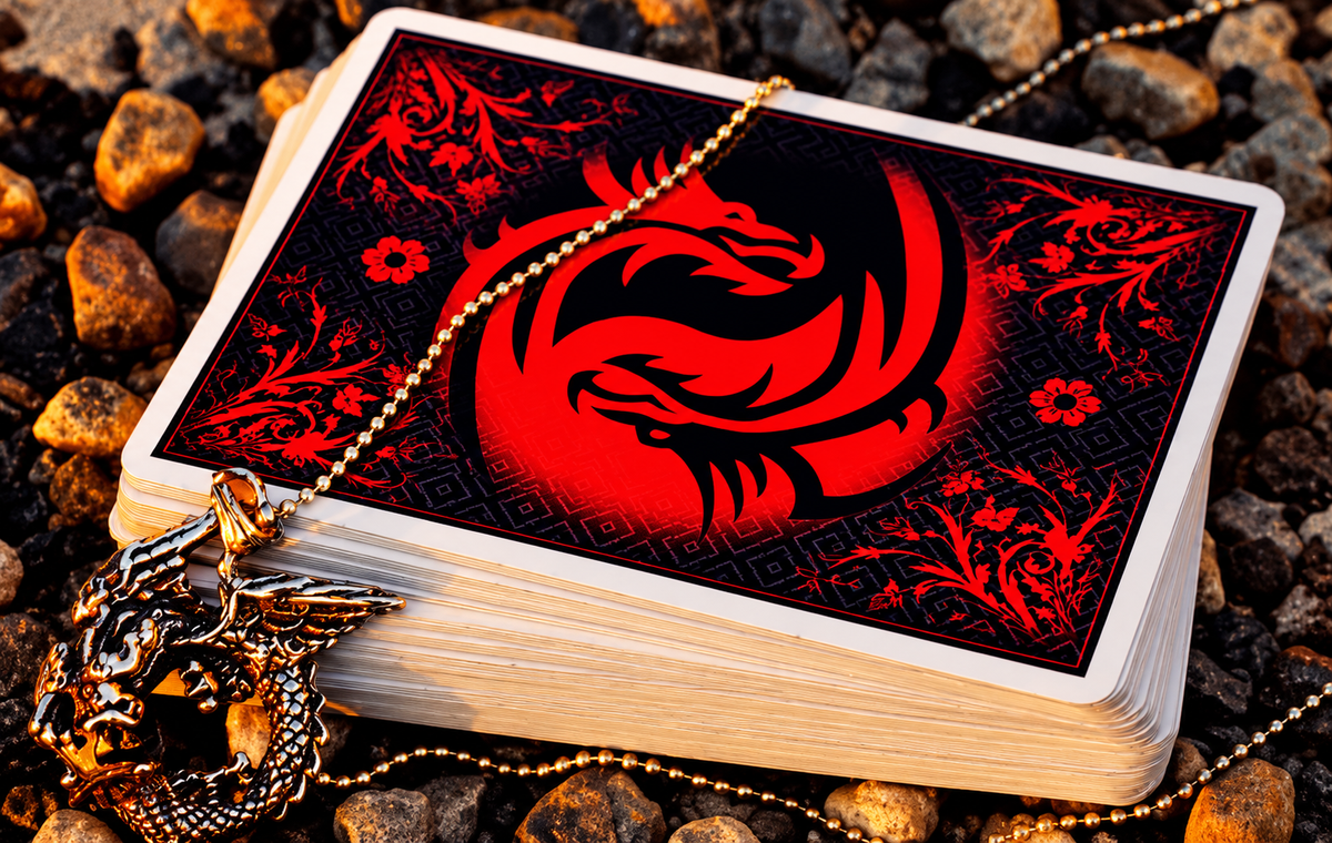 Red Dragon Playing Cards by Di Fatta – USPCC Cardistry Deck