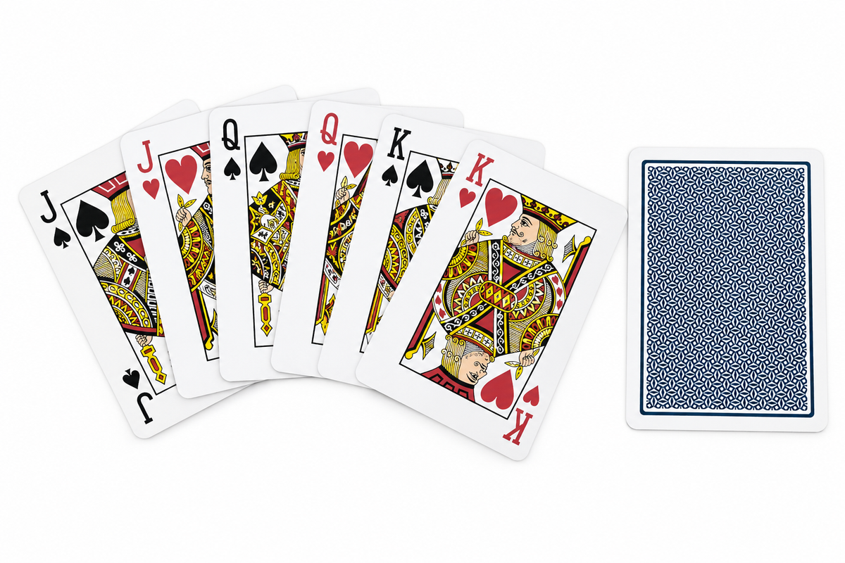 Fournier 2500 Plastic Poker Playing Cards – Dark Blue Standard Index