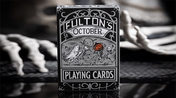 FULTONS OCTOBER TOMBSTONE GREY PLAYING CARDS