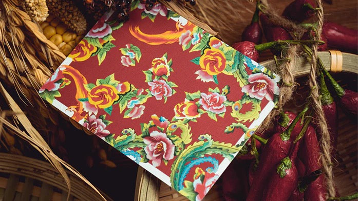 Phoenix & Peony Red Playing Cards – By Bacon Magic