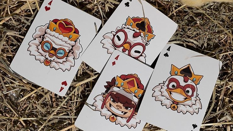 Bicycle Chkns & Crowns Playing Cards by Creon Chkn