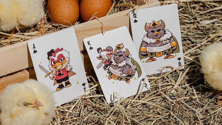 Bicycle Chkns & Crowns Playing Cards by Creon Chkn