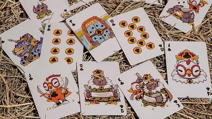 Bicycle Chkns & Crowns Playing Cards by Creon Chkn