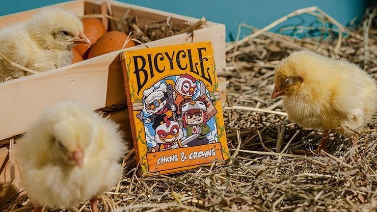 Bicycle Chkns & Crowns Playing Cards by Creon Chkn