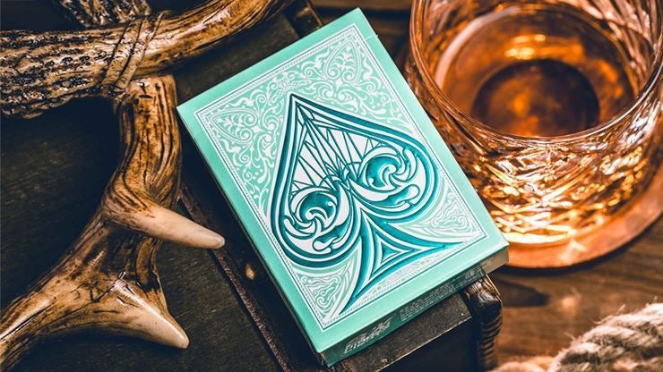 Sanctuary (Cyan) Playing Cards — Hiddenlight