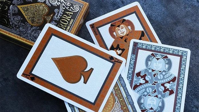 Bicycle Aurora Playing Cards – Gold & Silver Foil Edition
