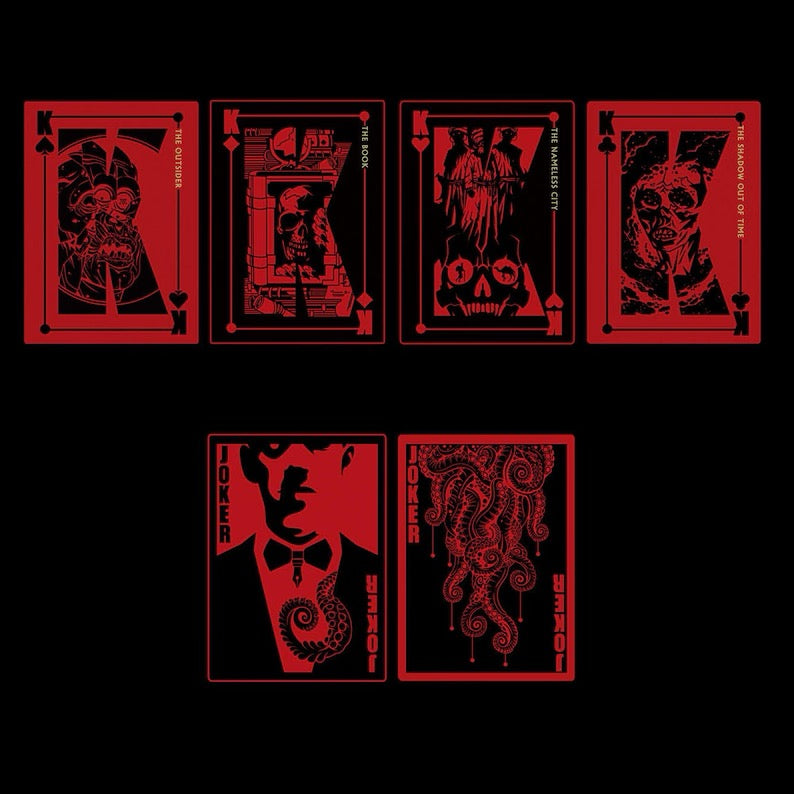 Lovecraft A-K: Cthulhu Mythos Playing Cards – Red Edition