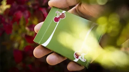 Cherry Casino (Sahara Green) Playing Cards – Pure Imagination Projects