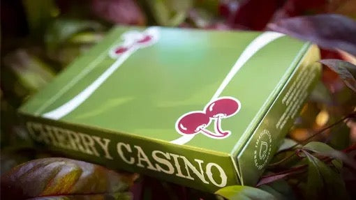 Cherry Casino (Sahara Green) Playing Cards – Pure Imagination Projects